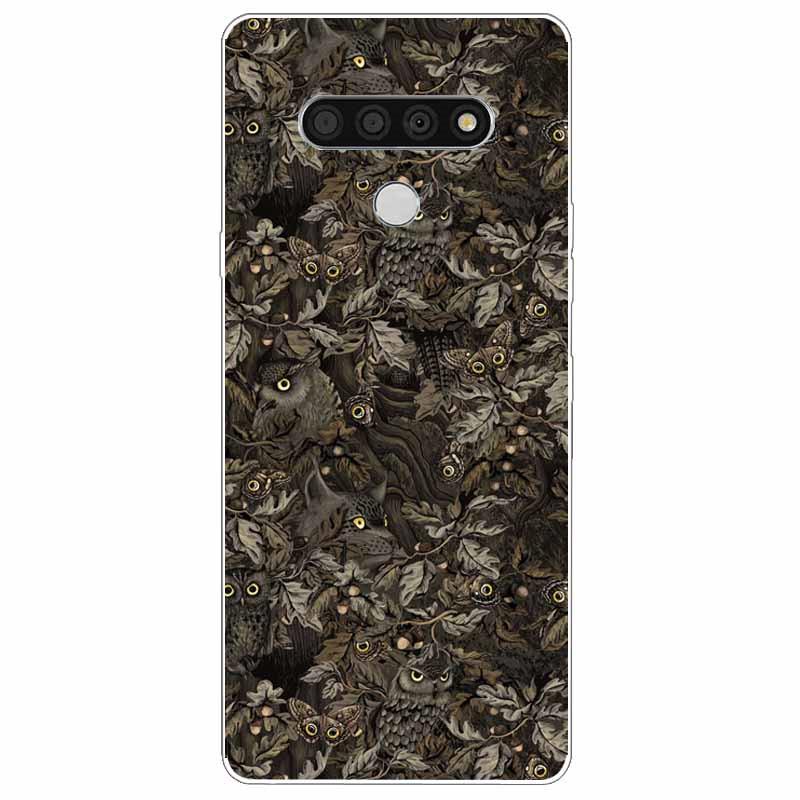 Soft Print Cover For LG K51 K61 V50 V60 Thinq Case Cute Cat Silicone Coque for LG K61 V50 Thinq Cases K 61 Shockproof Shell Bag
