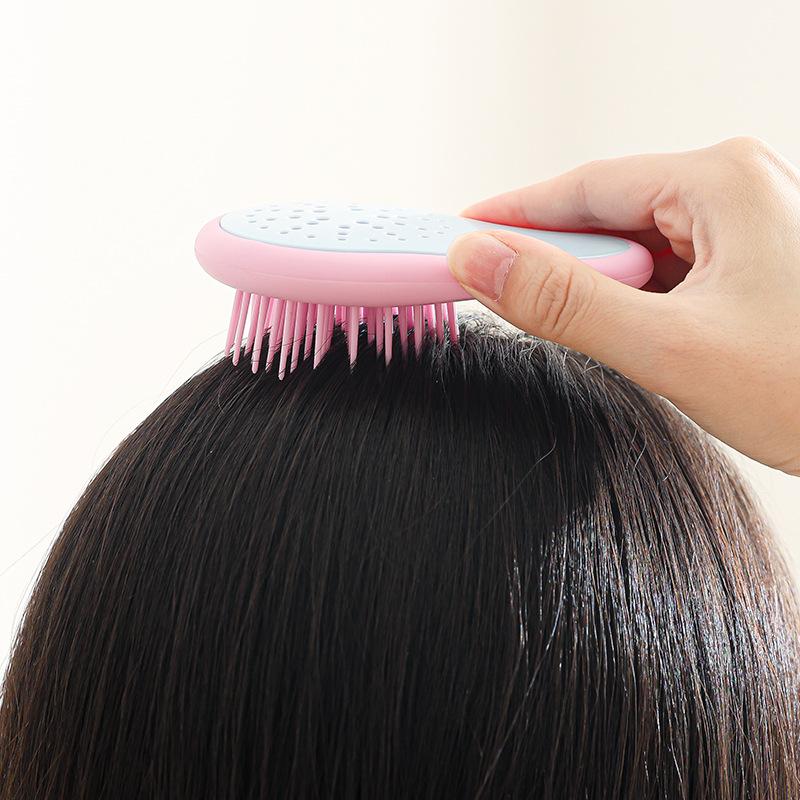 Hollowed-out Massage Comb, Multi-functional Air Comb, Ventilation Holes, Dry and Wet Dual-purpose Hair Smoothing Comb, Styled Straight Hair Comb