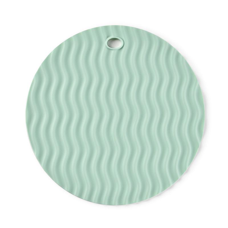 Silicone Heat-Resistant Pot Mat - Round Anti-scald Placemat Coaster for Kitchen 16.7 cm
