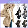 Cozy Women Winter Fluffy Coat Fleece Fur Jacket Teddy Bear Hoodies Soft Material