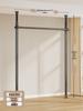 Floor-Standing Clothes Rack: Bedroom Hanger, Retractable Drying Rod, Coat & Hat Rack.