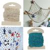 Lot de 2 Filets de Pêche Décoratifs Bleus et Beiges Pour Arrière-plans de Photographie Ambiance Côtière Accessoires Photo