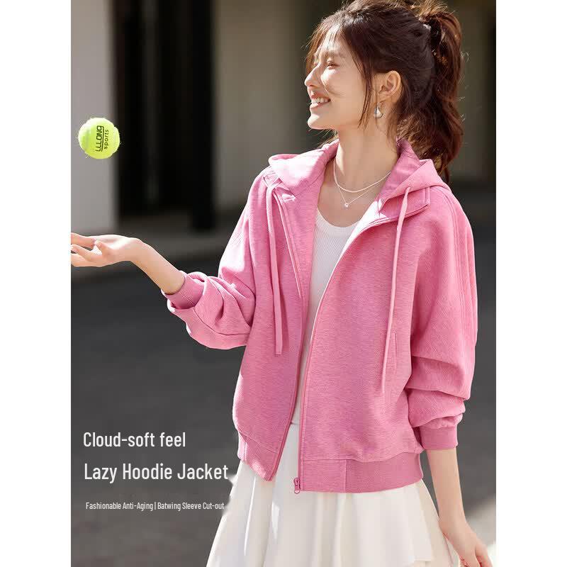 XWI Women s Pink Knitted Hooded Sweatshirt L розовый