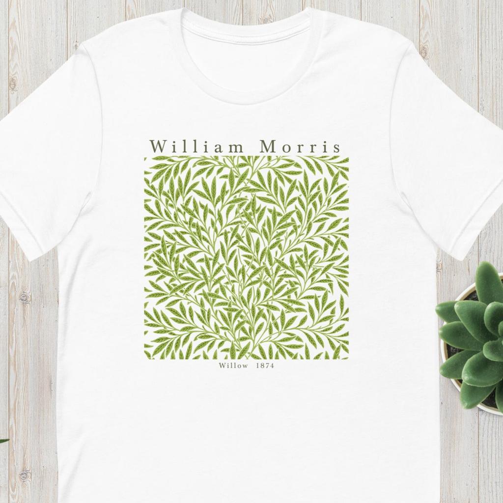 William Morris design T-Shirt, Leaves Willow pattern shirt, vintage illustration, Artistic Art Print aesthetic shirt, Gift for Nature Lover