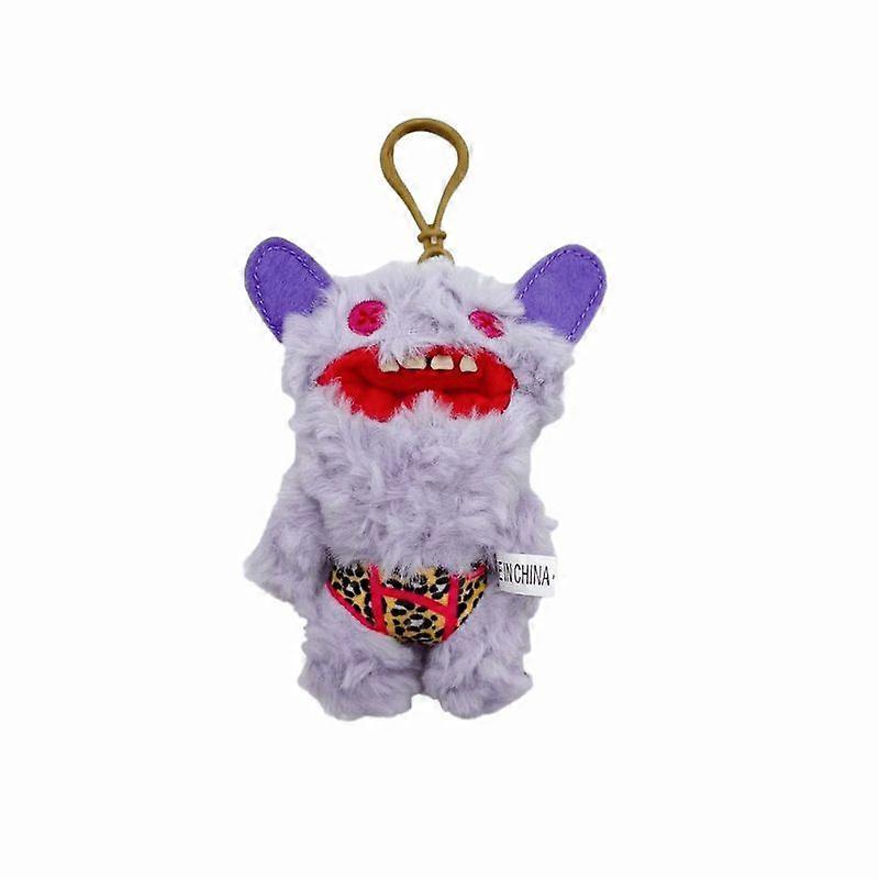 Monster Plush Toy with Teeth Funny Ugly Cute Series Keychain