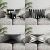 Home Decor Abstract Geometric Pillow Covers Suitable For Sofa Bedroom Car Pillow Cover Cushion Rectangular Back Cushion