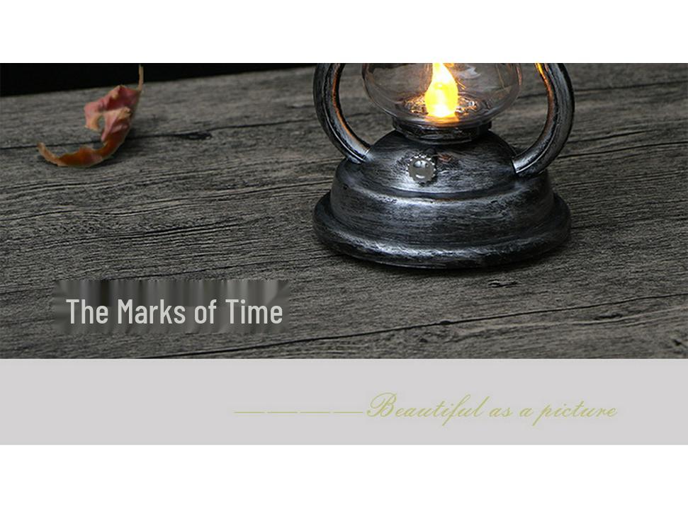 Vintage Solar LED Horse Lantern: Outdoor & Garden Decorative Flame Candle Light