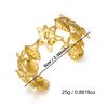 Ocean Style Starfish Stainless Steel Cuff Bracelet for Women Bohemian Geometry Gold Color Bangle Summer Party Jewelry Gift
