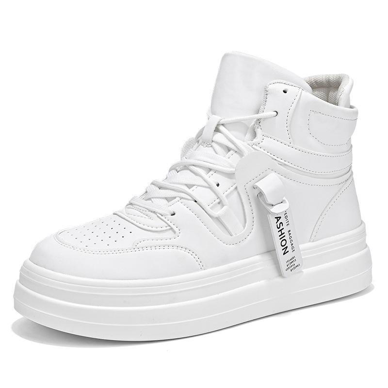 High-top board shoes men's autumn new heightening platform trendy shoes men's fashion men's personality fluorescent green men's shoes