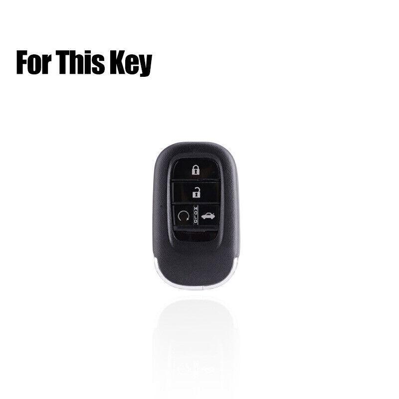 Zinc Alloy TPU Car Key Case Trim For Honda Civic Vezel Accord Sport SI EX EX-L