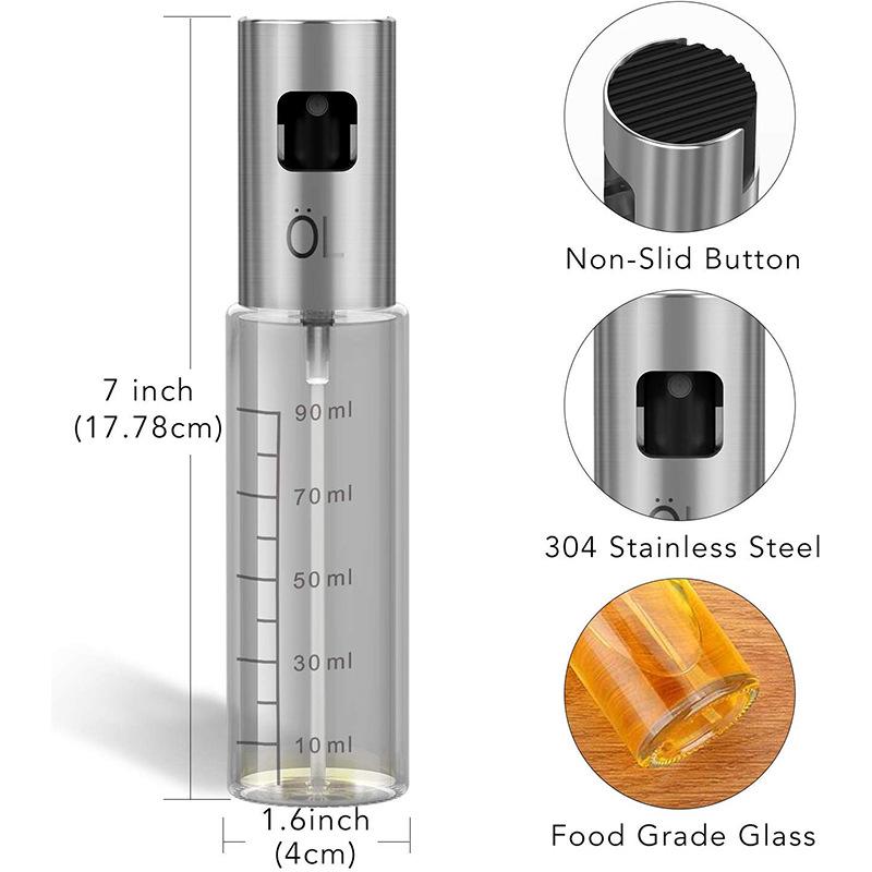 Stainless Steel Oil Sprayer with Scale for BBQ and Seasoning