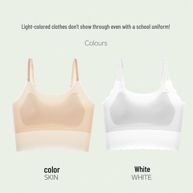 Anxin Seamless Teen Girl Camisole Bra - Stage Two Puberty Base Layer XL (100-130 lbs)