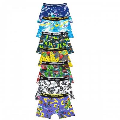 Jongens Gamer Dagen van de Week Katoenmix Boxer Shorts (Verpakking van 7)