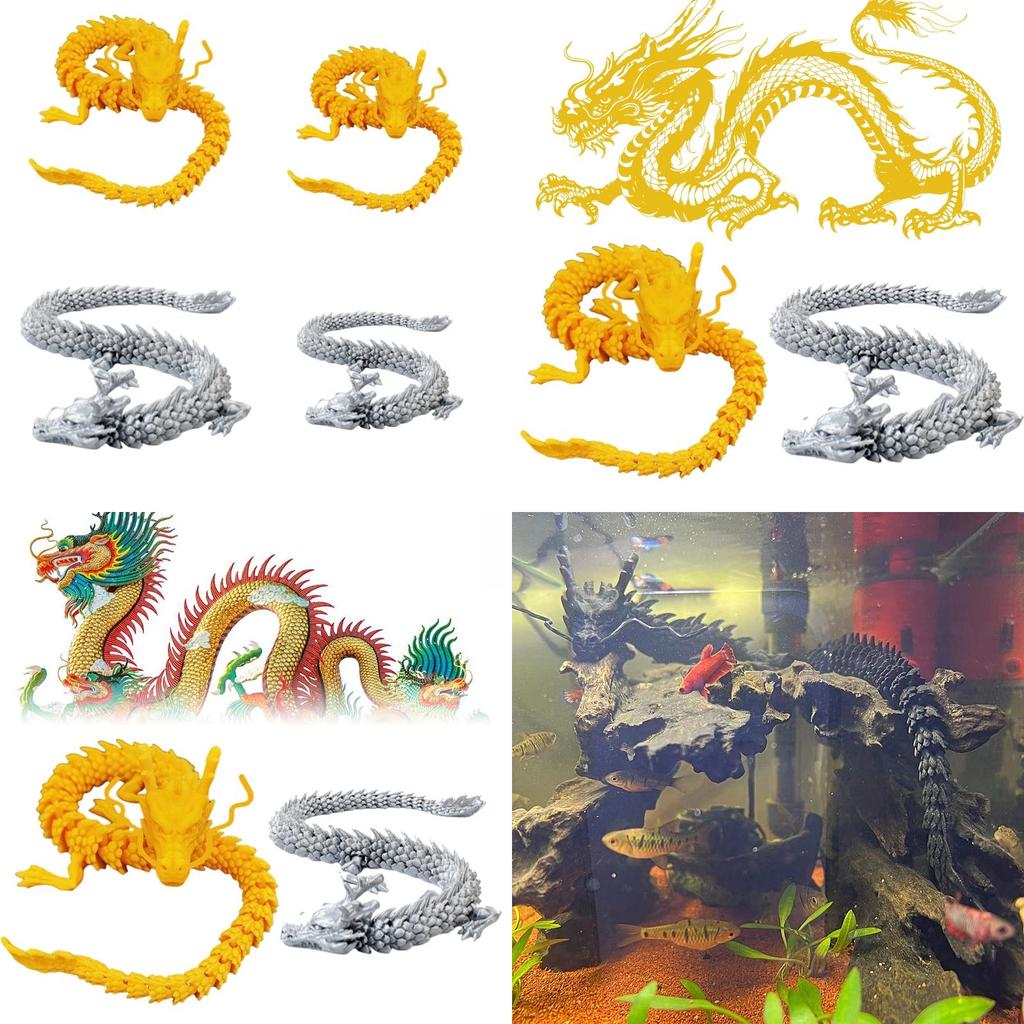 Creative Model Handicraft Of Chinese Dragon With Articulated Joints