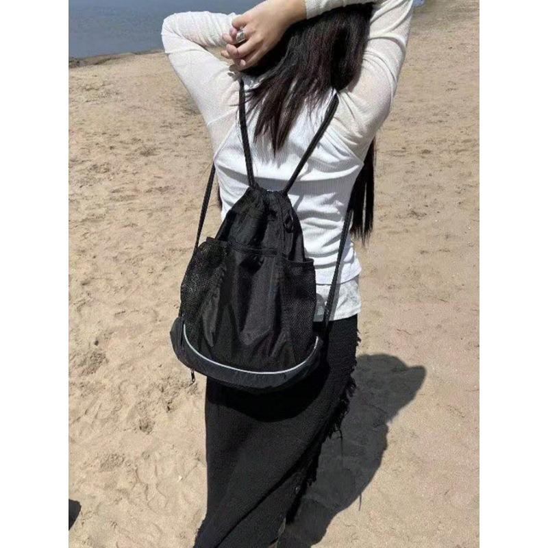 Multifunktionaler Rucksack, Freizeitrucksack, Modischer Kordelzugbeutel mit großem Fassungsvermögen, Schultasche