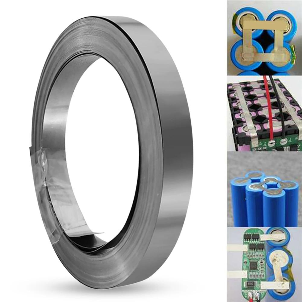1 Roll 18650 Li-ion Battery Nickel Sheet Nickel Plated Strip Connector Nickel Taps for 0.1mm 0.2mm Battery Welder