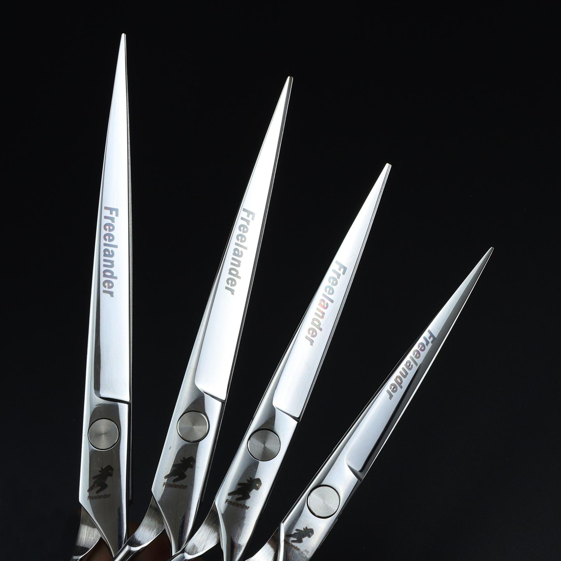 5.5/6 0/6.5/7.0 inch, Freelander, Personality, Hair Scissors, Haircut Scissors 5.5inch flat shear