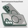 For Samsung Galaxy A37 A57 5G Case Semi-Transparent Frosted Matte PC+TPU Anti-fingerprint Translucent Cover for Galaxy A 37