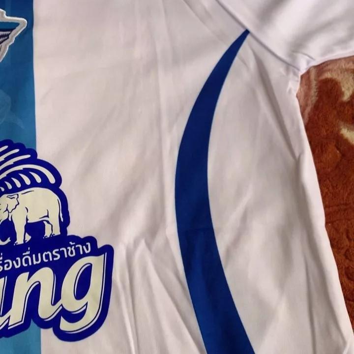 Thajská fotbalová liga, fotbalový klub FC United, dres týmu, kulatý výstřih, unisex, muži a ženy, rychleschnoucí, prodyšný, s krátkým rukávem, potisk