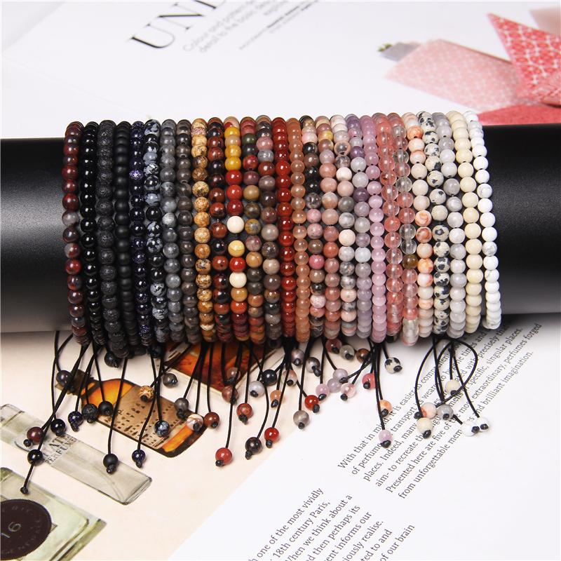 Vintage Naturstein Armband Männer Chakras Perlen Einstellbar Armbänder Wohlhabende Liebe Geschenk Für Frauen Handgemachte Yoga Pulsera Schmuck