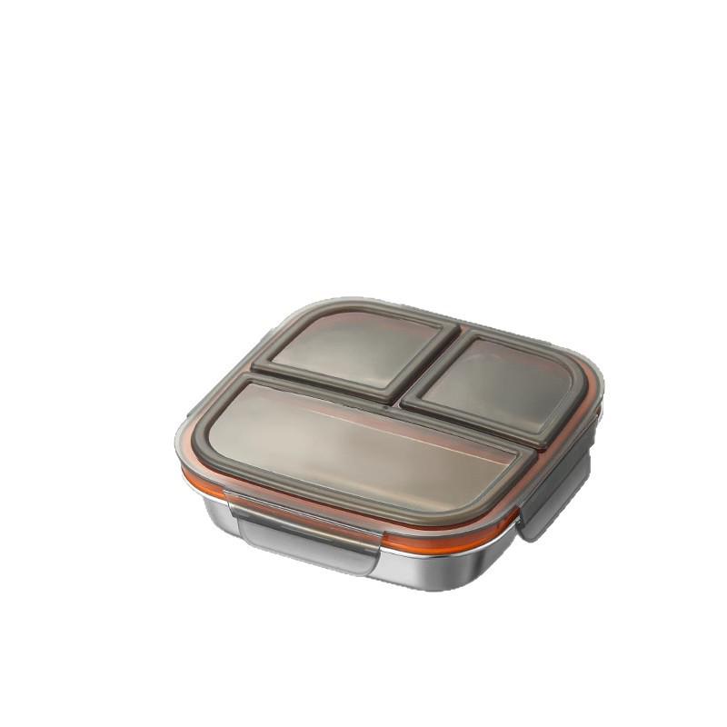 304 Stainless Steel Compartment Lunch Box | Sealed for Portion Control | Office & Microwave Safe