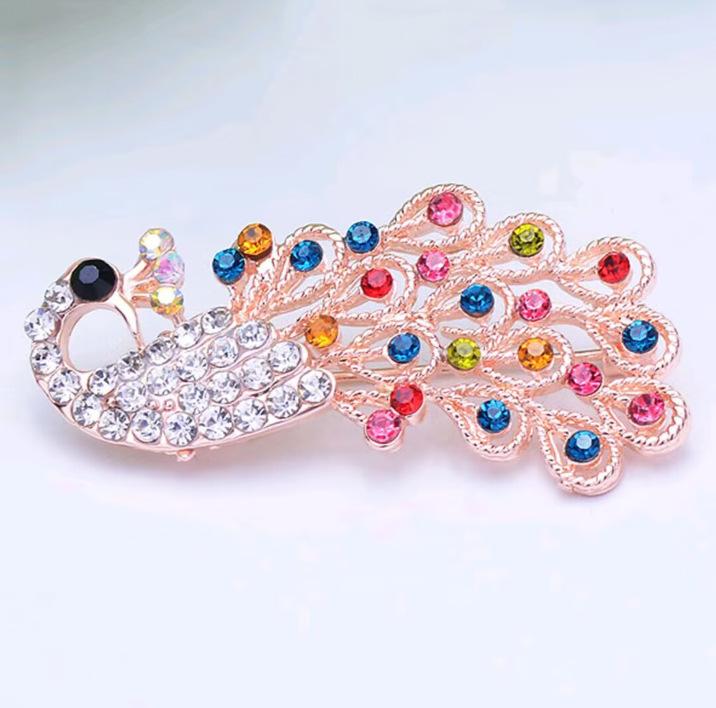 

Retro High-end Shining Rhinestone Colorful Phoenix Perched on Mulberry Tree Enamel Brooches for Women Cheongsam Pin Jewelry Gift