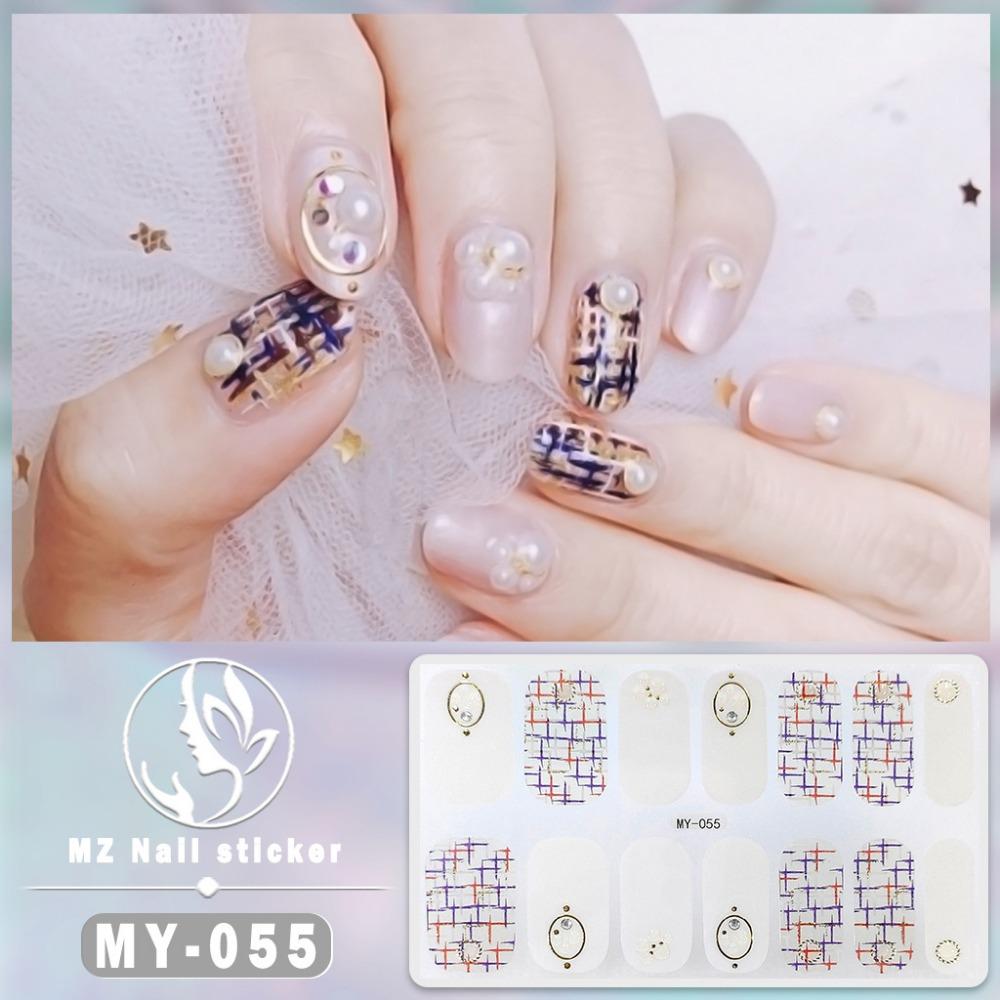 New Year's New Three-dimensional Waterproof No-bake Gel Nail Polish Film Full Sticker Ins Wind Nail Film Paper Nail Film