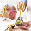 1PCS Multifunction 5-in-1 Avocado Slicer Plastic Fruit Core Remover Vegetable Masher Fruit Tool Kitchen Accessories