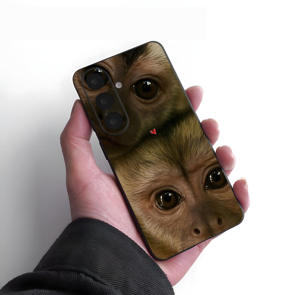 Funny Monkey Phone Case For Samsung A25 A13 A33 5G A54 A36 A35 A56 A52 A14 Shockproof Soft Cover