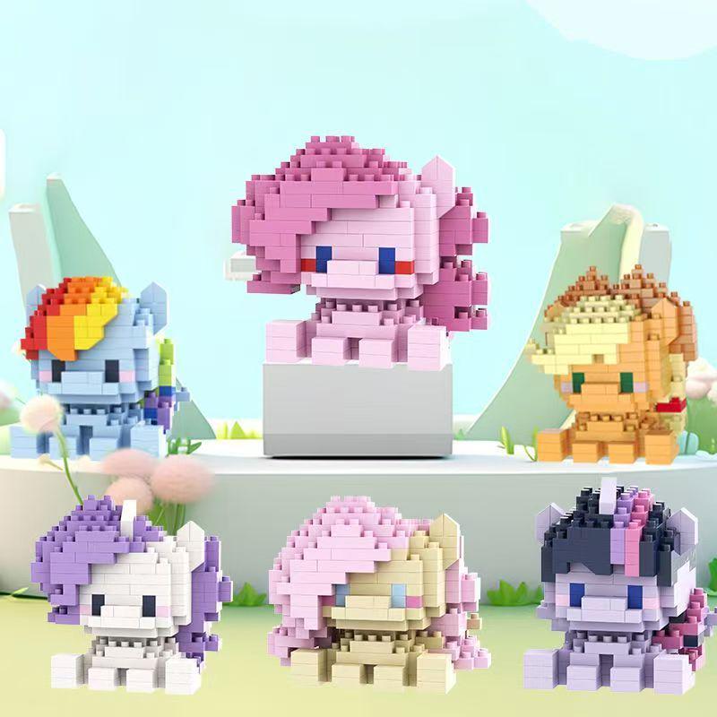 Cross-border Pony Cartoon Doll Building Blocks Compatible with Lego for Educational Play and Girls' Gifts