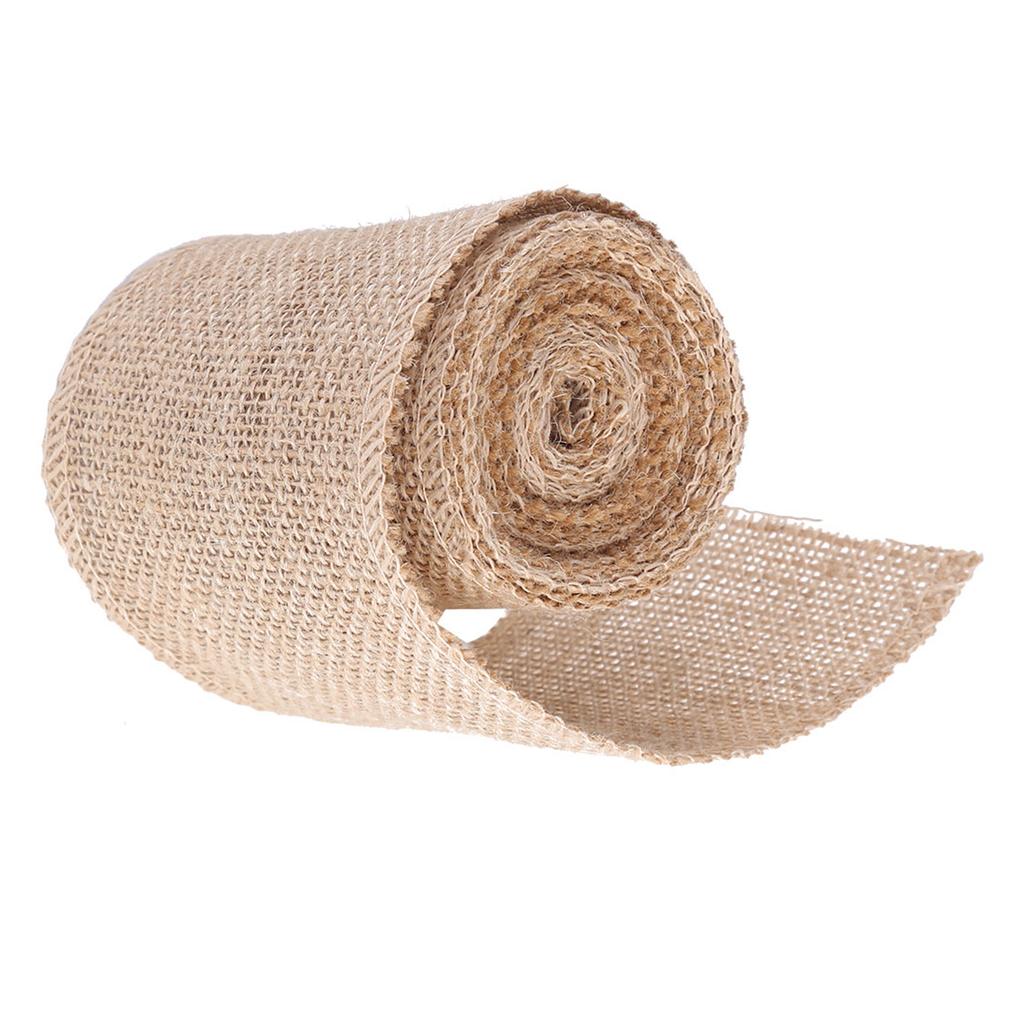 Burlap Roll Decorative Jute Hessian Fabric For Making Christmas Party Ornaments (width: 10cm)