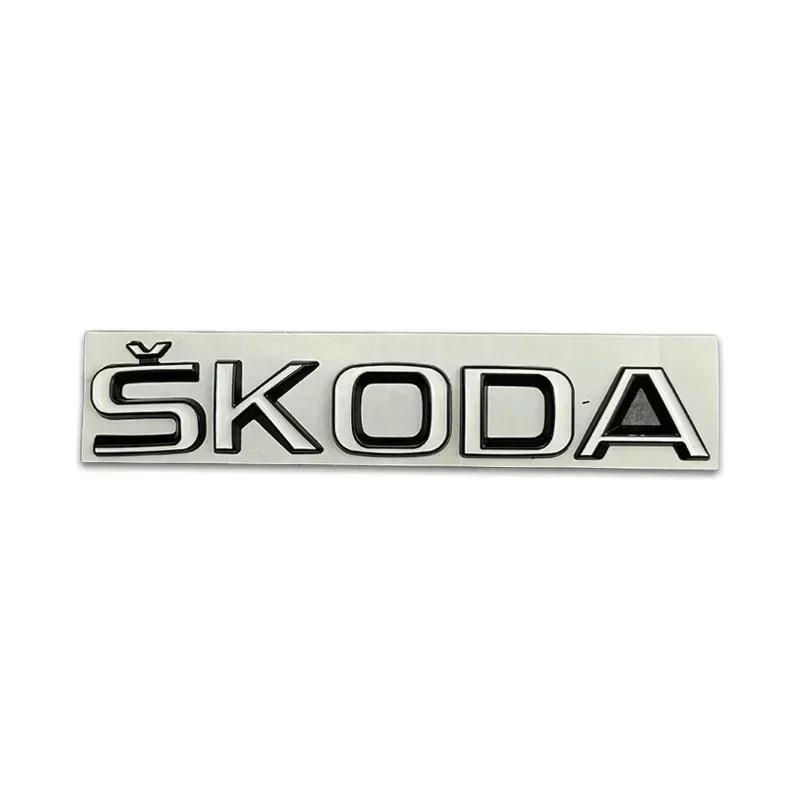 2025 Νέο Μεταλλικό για SKODA Rapid Kodiaq Superb Yeti Karoq Octavia A7 Tour RS Kamiq Σήμα Στυλ Αυτοκινήτου Πίσω Πορτμπαγκάζ Αυτοκόλλητα Εμβλήματα Ac