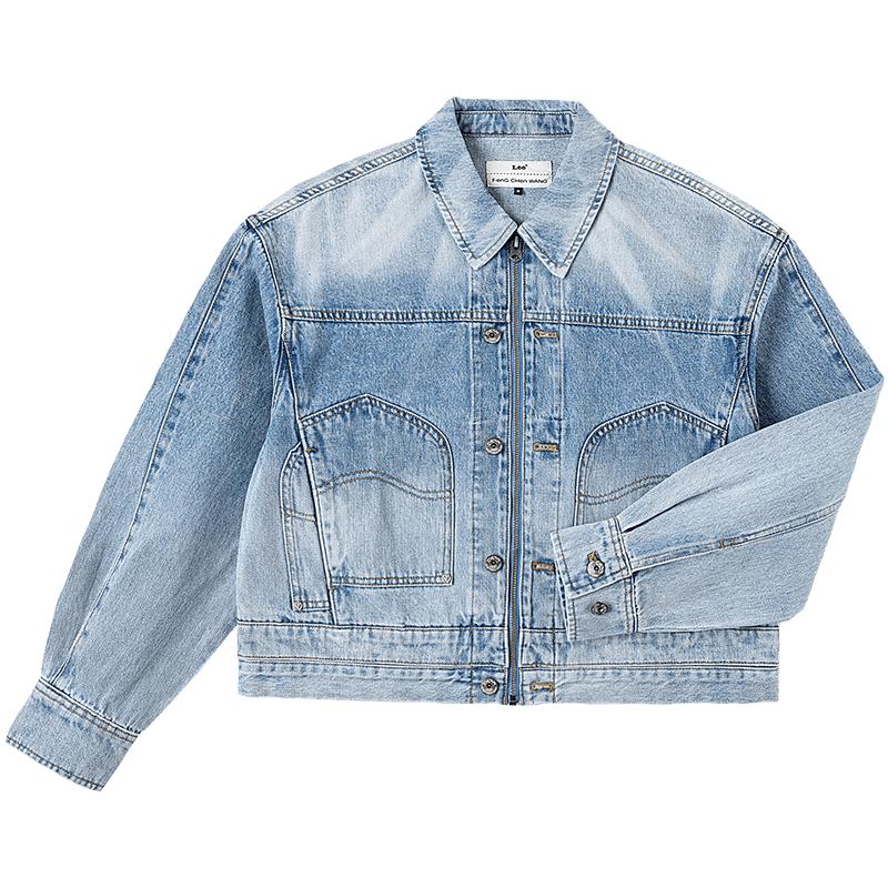 Lee x Feng Chen Wang Women s Short Denim Jacket L