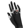 Stylish Geometric Designs Gemstones Rings Craft from Sturdy Metal Materials for a Touch of Elegant and Unique Styles