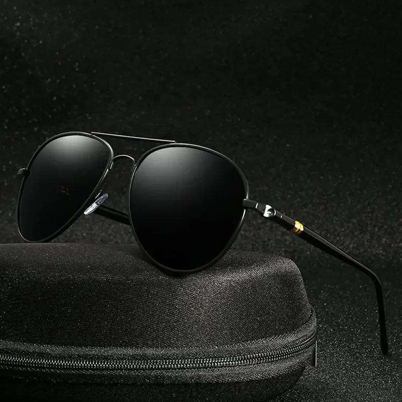 Men And Women Polarized Sunglasses Colored Reflective Glasses Driving Sunglasses Black Unisex Pilot Lenses Uv400