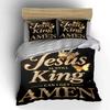 Jesus Is King Bedding Set Bedding Duvet Cover Set Duvet Cover Pillowcases (1 * Duvet Cover 2 * Pillowcases, Without Duvet Insert)