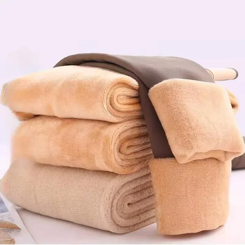 Sexy Translucent Fleece Velvet Tights Pantyhose Girls Pants Thicken Warm Tights For Women Winter Thermal Stockings Leggings
