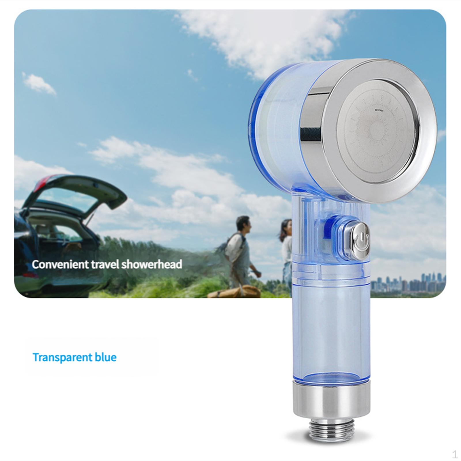 

Handheld Camping Shower Head Sprayer Spray Hand Held Showerhead for Travel, Gardening, синий