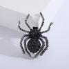 Spider Brooch Shiny Rhinestone Decor Realistic Spider Shape Clothes Collar Decoration Anti-rust Alloy Lightweight Clothes Jewelry Lady Gift