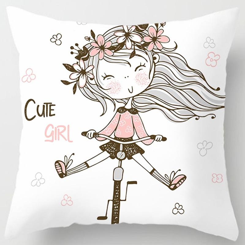 Love Birthday Girl Series Pillow Gift Home Office Decoration Pillow Bedroom Sofa Car Cushion Cover