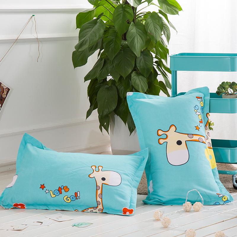 2PC Polyester Kissenbezug Bequemer Kissenbezug für Bett Kissenbezüge mit Blumendruck 48x74cm Kissenbezug Dekoration Zuhause