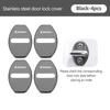 UMVB1 For Skoda 4Pcs Stainless Steel Car Door Lock Cover Case Stickers Accessories VRS Superb Yeti Octavia Enyaq Rapid Karoq Derivati