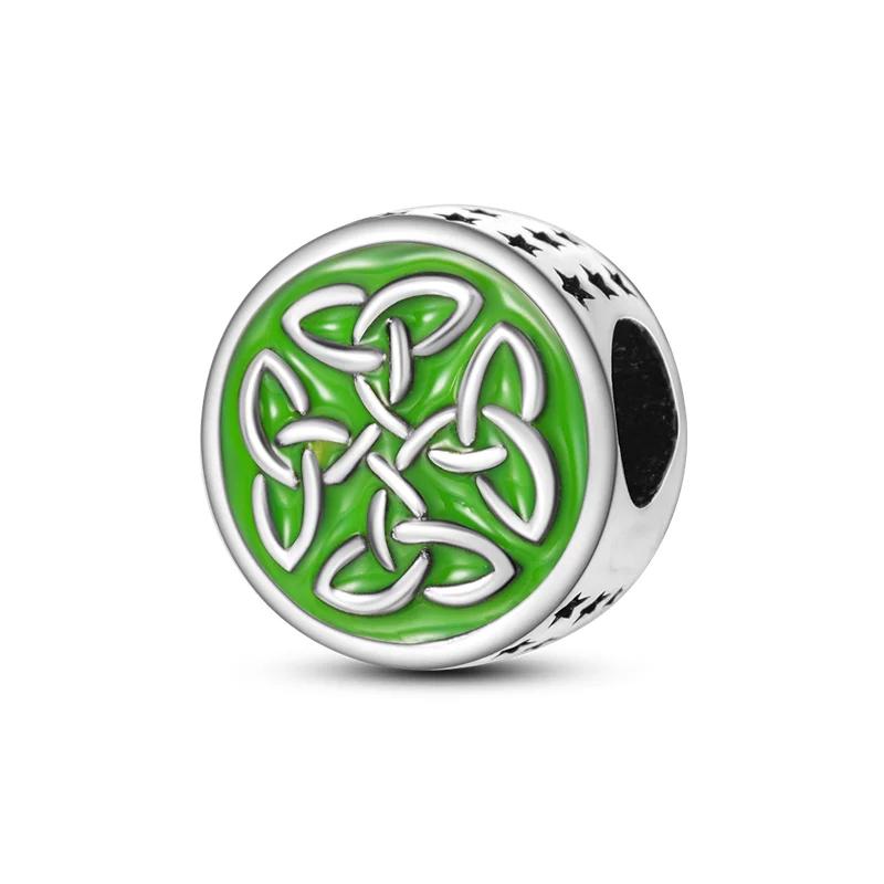 Copper Green Series Flower Tree Apple Pendant Diy Fine Beads Fit 4Mm Hole Diamete Charms Bracelet Women Jewelry Diy