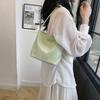 Korean Style Letter Underarm Bag Handbag Nylon Bucket Bag Versatile Embroidery Shoulder Bag  Travel