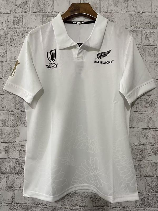 BigSopping Heren 2023 Rugby World Cup All Blacks Thuis- & Uitshirt, Korte Mouw 2XL