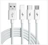3in1 6A 66W Ultra Fast Charging Cable Fast Charger USB ToType C Cable Charging Cable Mobile Data Cable Suitable For IOS Android Phone 1.2M/2M