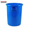 Large Round Blue Plastic Trash Can
