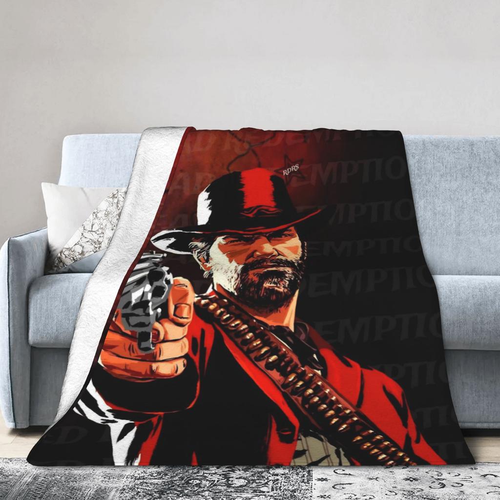 Arthur Morgan Blanket Multi-size Cozy and Lightweight Throw Blankets for Sofa Couch and Bed
