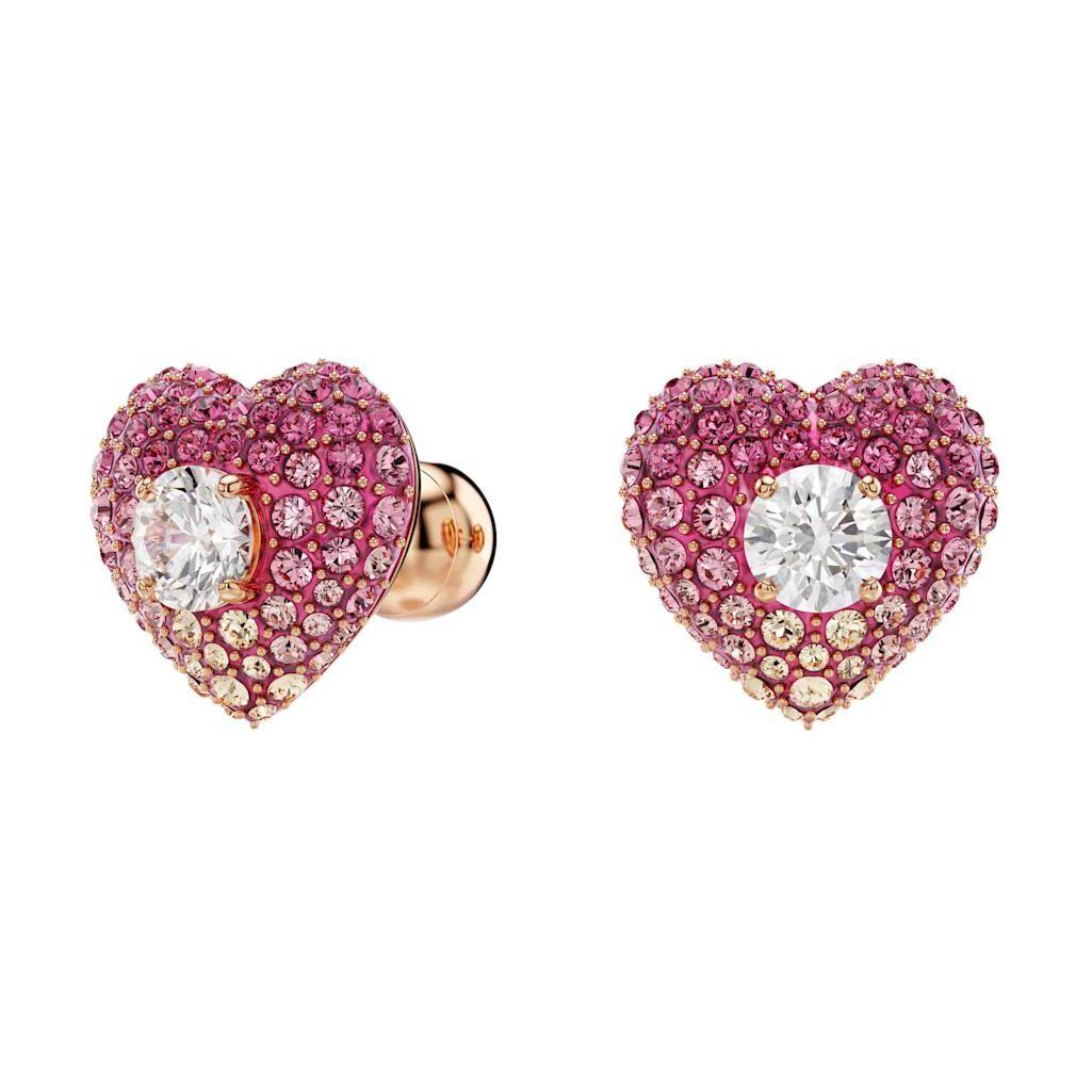 

Swarovski Idyllia Heart Design Cubic Zirconia Rose Gold Plated Earrings Women earrings Pink 5683583 Box (Random Color)