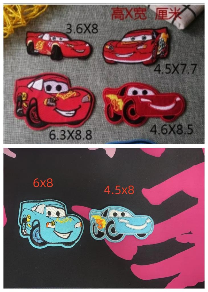 Lightning McQueen Pixar ironing, ironing and sewing patches, cute creative clothing decoration cartoon decals holiday gift